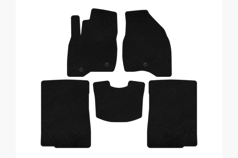 Ford Explorer 2011–2019 Textielen automatten Classic (2015-2017, 2 rijen, 7-zits, Zwart) Image