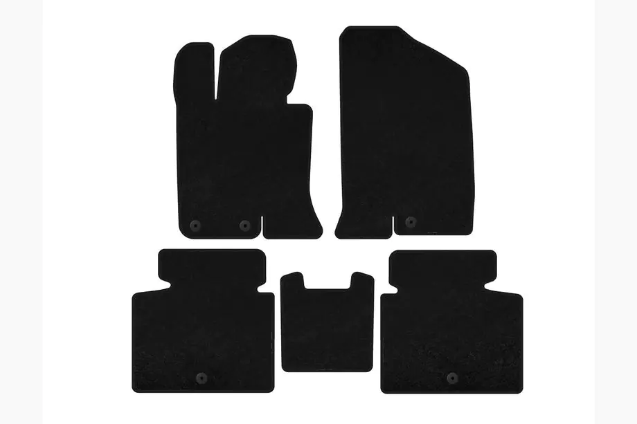 Kia Optima 2010–2016 Textiele automatten Classic V-2 (SD, Zwart) Image