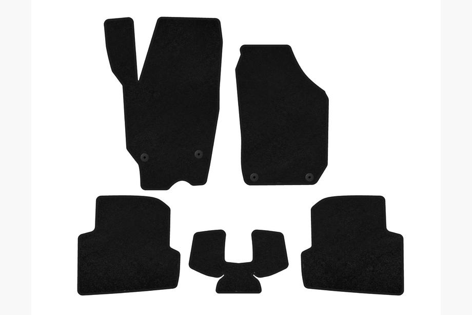 Skoda Fabia 2007–2014 Classic textielmatten (2010-2014, SW, Zwart) Image