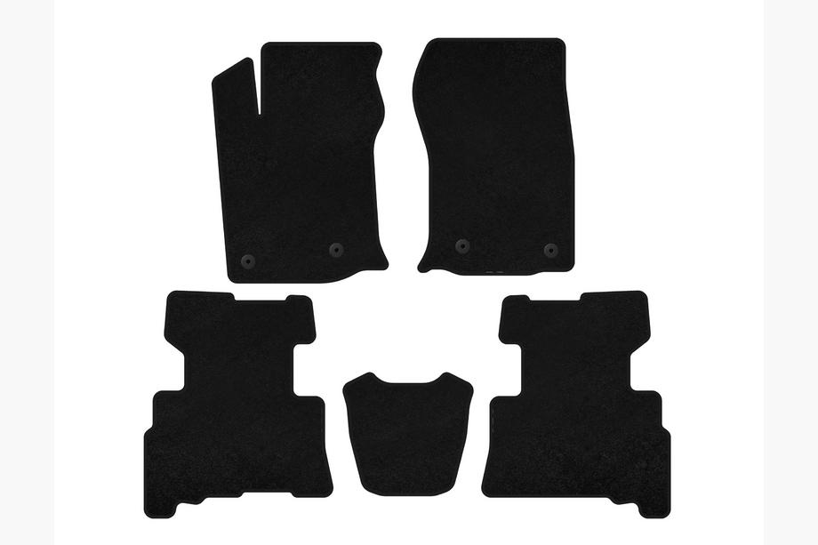 Toyota 4Runner 2009–2024 Textielen automatten Classic (2 rijen, 2014-2024, 7-zits, zwart) Image
