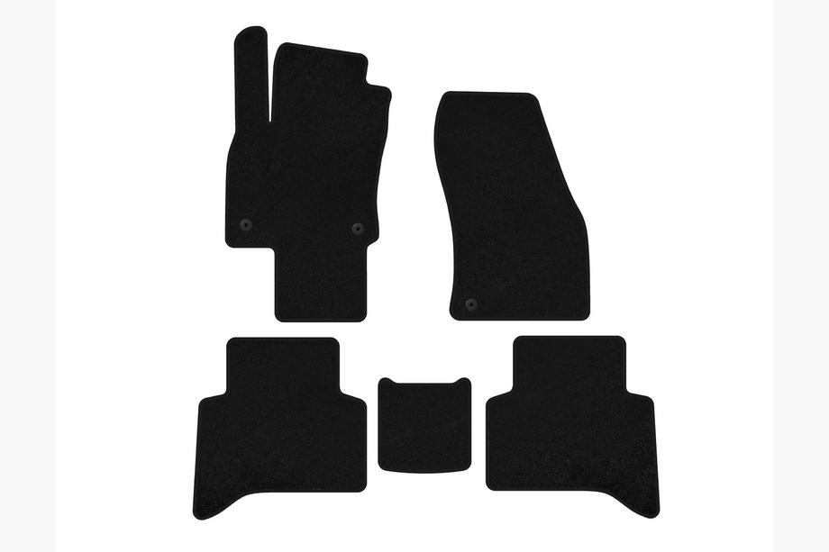 Volkswagen Touran 2015– Classic stoffen automatten (5-zits, zwart) Image