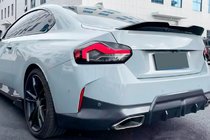 BMW 2 Serie G42 2021– MP-Style spoiler (hoogglans zwart) foto 1
