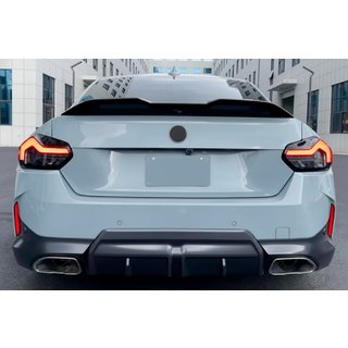 MP-Style spoiler (hoogglans zwart) BMW 2 Serie G42 2021– foto 3