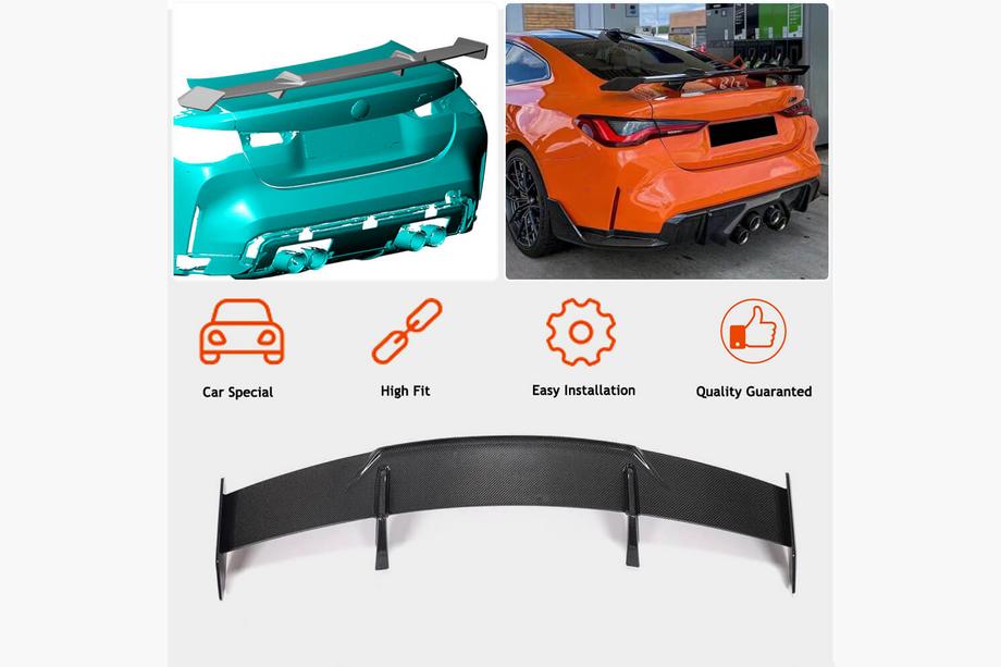 BMW 4-serie G22/23/26 2020– Kofferklep spoiler Dry Carbon V2 (voor G82/83) Foto 3