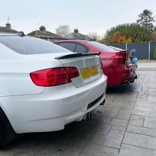 M4-Style V1 spoiler (voor E92, carbon) foto 3