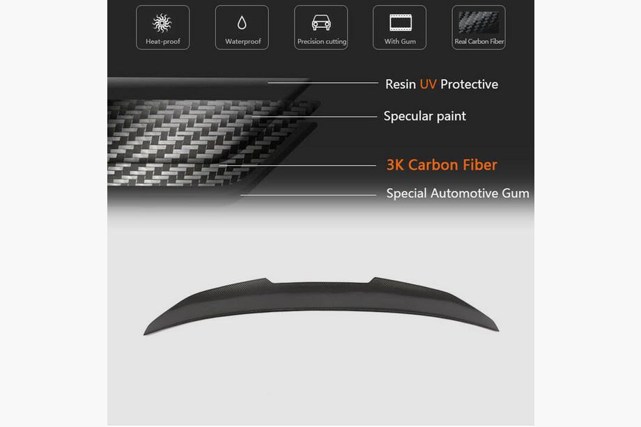 BMW 3 Serie F30/F31 2012–2019 Spoiler PSM-Style V3 (voor F30/F80, carbon) Foto 6