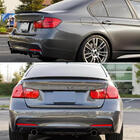 BMW 3 Serie F30/F31 2012–2019 Kofferklep spoiler Zwart hoogglans ABS (SD) foto 2
