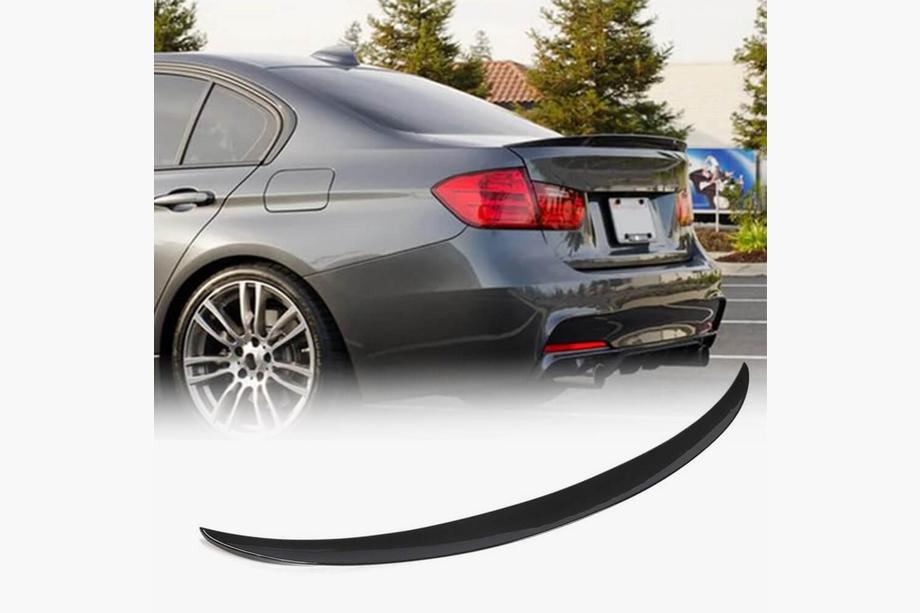 BMW 3 Serie F30/F31 2012–2019 Kofferklep spoiler Zwart hoogglans ABS (SD) Image