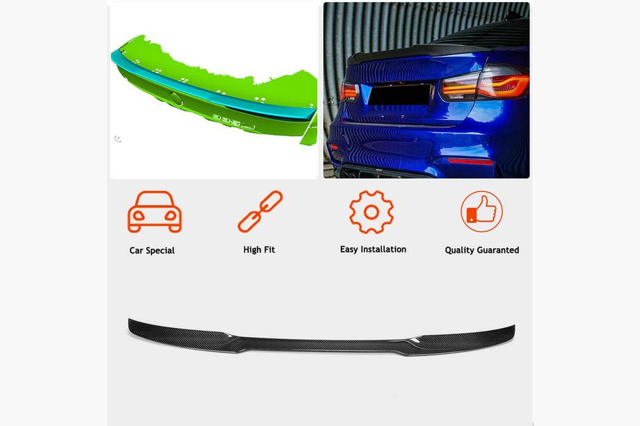 BMW 3 Serie F30/F31 2012–2019 Kofferklepspoiler Carbon V10 (SD) Foto 3