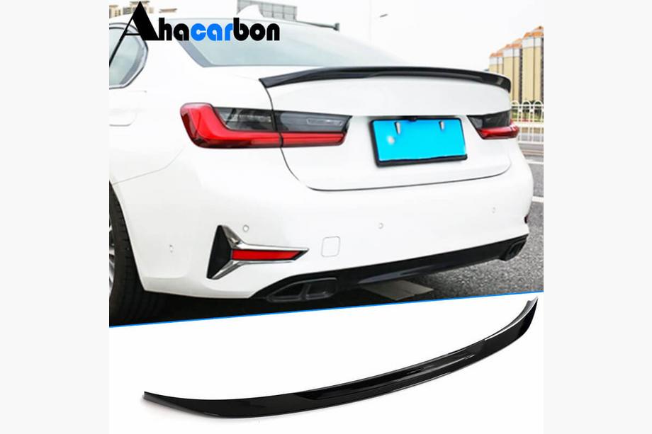 BMW 3 Serie G20/G21 2018– Achterklepspoiler Hoogglans Zwart ABS V3 (SD) Foto 1