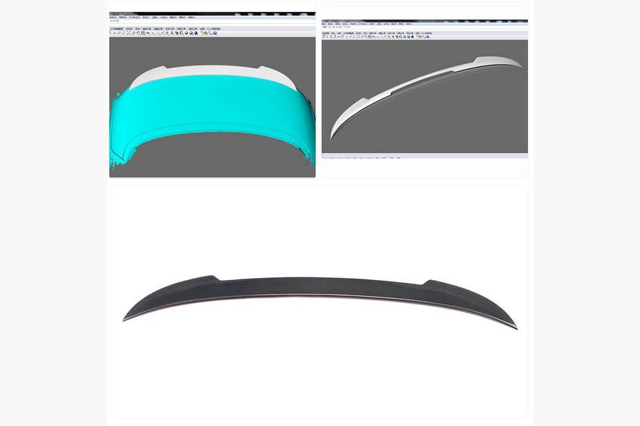 BMW 4 Serie F32/F33/F36 2012–2020 Spoiler V1 (voor F33/F83, carbon) Foto 2