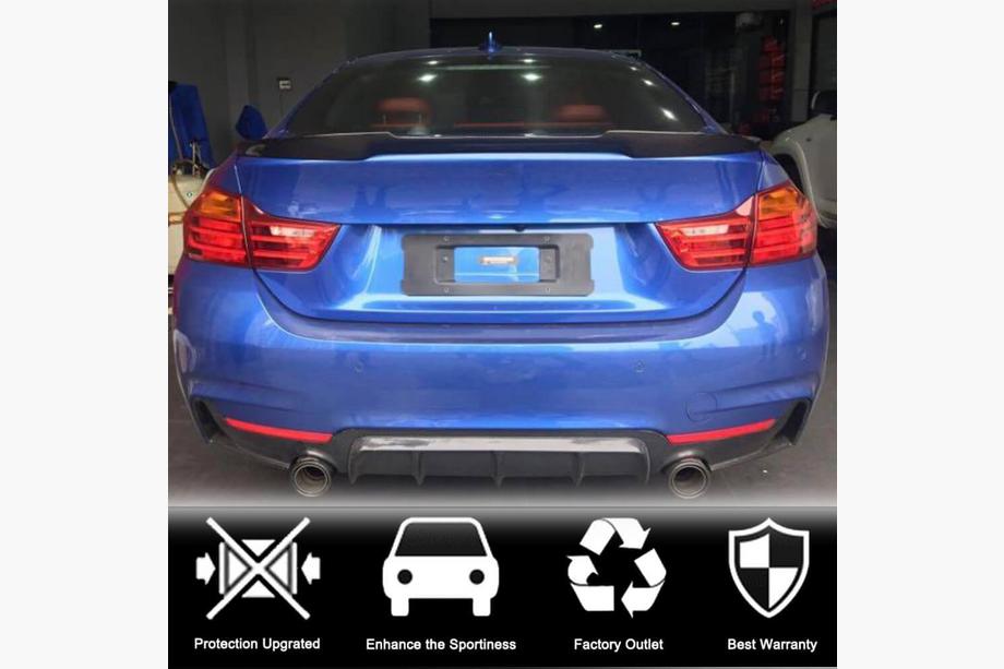 BMW 4 Serie F32/F33/F36 2012–2020 Carbon V6 kofferbakspoiler (voor F36) Foto 2