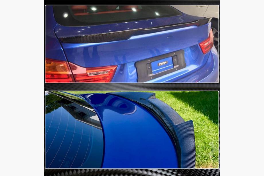 BMW 4 Serie F32/F33/F36 2012–2020 Carbon V6 kofferbakspoiler (voor F36) Foto 3