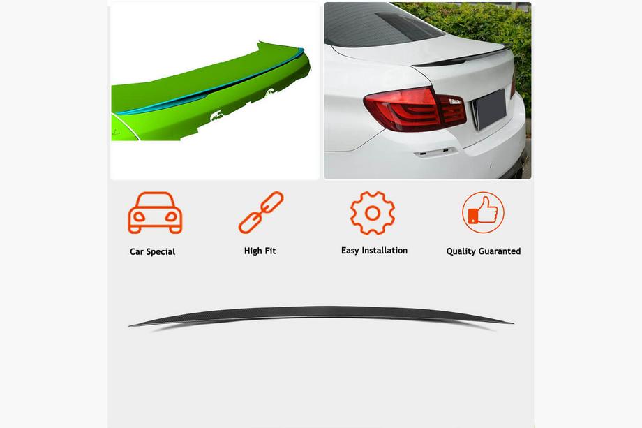 BMW 5 Serie F10/F11 2010–2016 Kofferklep spoiler FRP V10 (SD) Foto 3