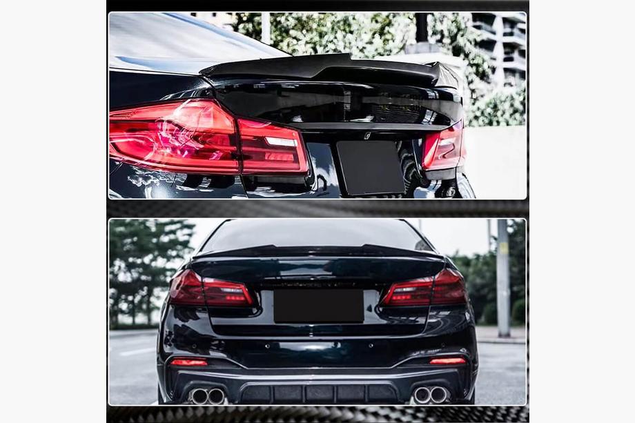 BMW 5 Serie G30/G31 2017–2023 M4-Style spoiler (voor G30/F90, carbon) Foto 4