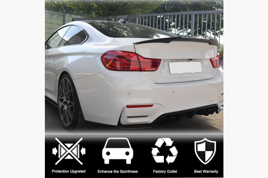 BMW 4 Serie F32/F33/F36 2012–2020 M4-Style V3 spoiler (voor F82, carbon) Foto 4