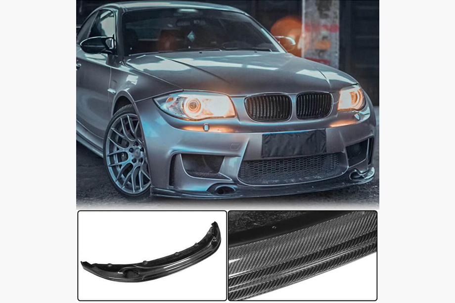 BMW 1 Serie E81/E82/E87/E88 2004–2011 Voorbumper lip Lip V2 (voor 1M E82, carbon) Image