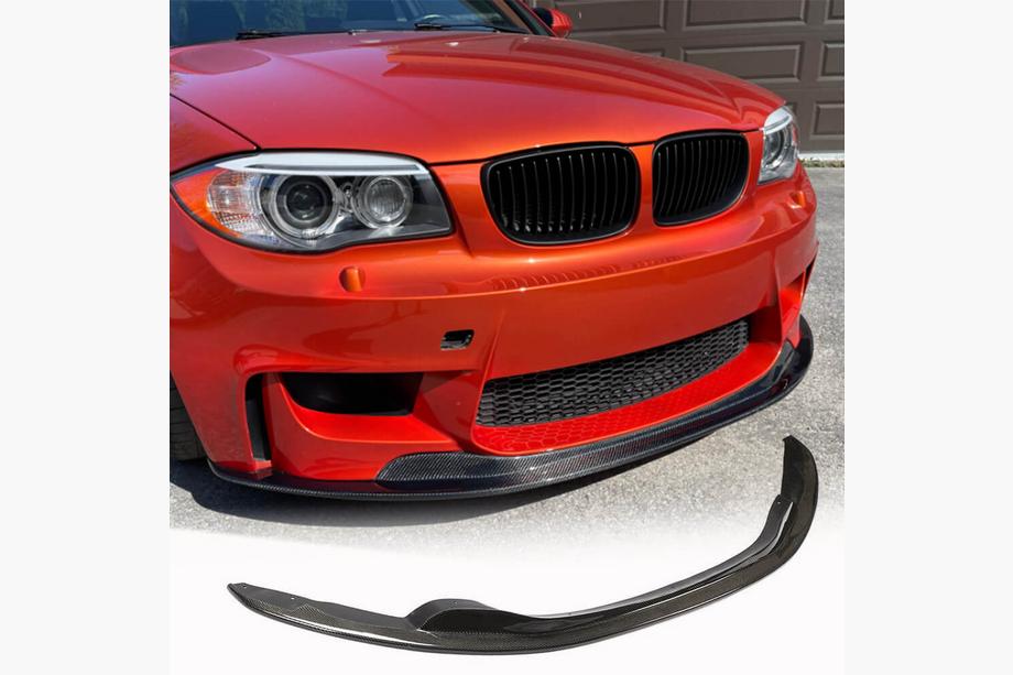 BMW 1 Serie E81/E82/E87/E88 2004–2011 Front bumper lip Lip V1 (voor 1M E82, carbon) Image