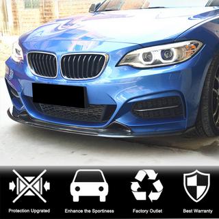 Front bumper lip spoiler V1 (voor F22/F23 M-Sport, carbon) BMW 2-serie F22/F23 2014–2021 foto 2