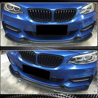 Front bumper lip spoiler V1 (voor F22/F23 M-Sport, carbon) BMW 2-serie F22/F23 2014–2021 foto 3