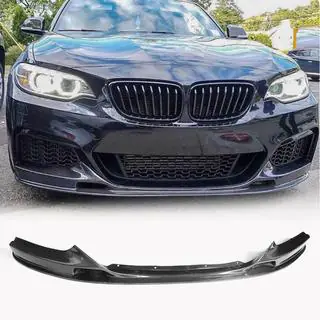Voorbumper lip V2 (voor F22/23 M-Sport, carbon) foto 1