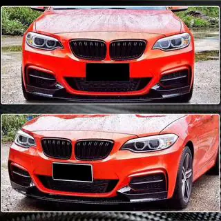 Voorbumper lip V2 (voor F22/23 M-Sport, carbon) foto 4
