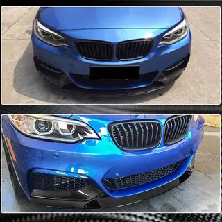Voorbumper lip V3 (voor F22/23 M-Sport, carbon) foto 2
