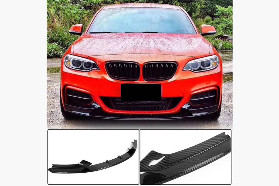 BMW 2-serie F22/F23 2014–2021 Voorbumper lip V3 (voor F22/23 M-Sport, carbon) Image