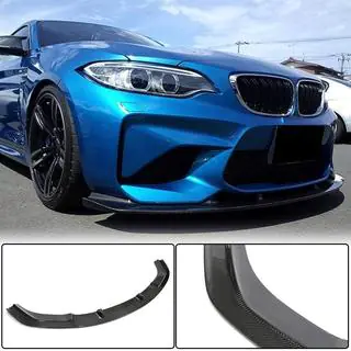 Frontbumper lip Lip V6 (voor F87 M2, carbon) foto 1