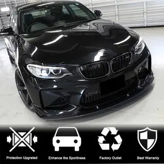 Frontbumper lip Lip V6 (voor F87 M2, carbon) foto 2