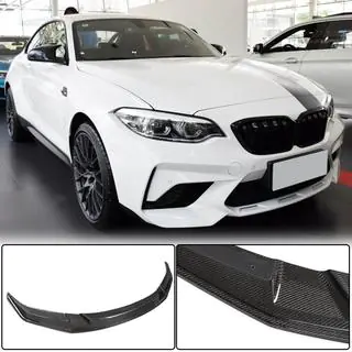 Front bumper lip Lip V1 (voor F87 M2 Competition, carbon) foto 1