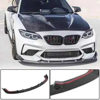 Voorbumper lipspoiler Lip V7 (voor F87 M2 Competition, carbon) foto 2