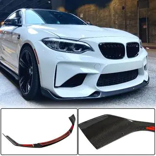 Voorbumper lipspoiler Lip V4 (voor F87 M2 Competition, carbon) foto 1