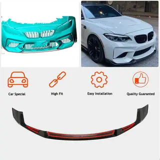 Voorbumper lipspoiler Lip V4 (voor F87 M2 Competition, carbon) foto 2