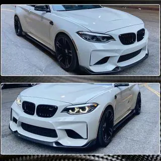 Voorbumper lipspoiler Lip V4 (voor F87 M2 Competition, carbon) foto 4
