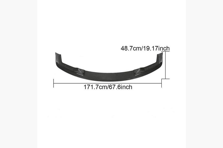 BMW 2-serie F22/F23 2014–2021 Frontbumper lipspoiler Lip V6 (voor F87 M2 Competition, carbon) Foto 6