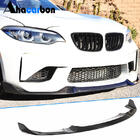 BMW 2-serie F22/F23 2014–2021 Voorbumper lip Lip V9 (voor F87, carbon) foto 1