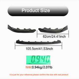 Front bumper lip Lip (voor M-Sport, carbon) BMW 2 Serie G42 2021– foto 4