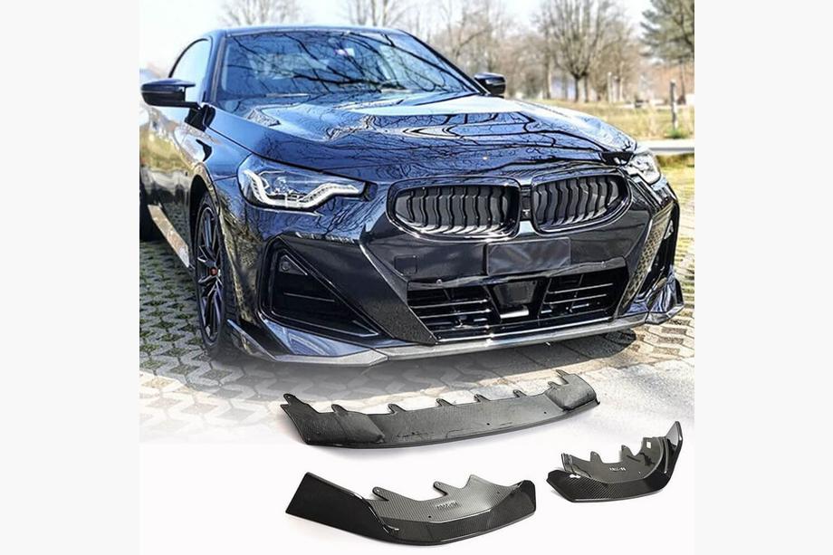 BMW 2 Serie G42 2021– Front bumper lip Lip (voor M-Sport, carbon) Image
