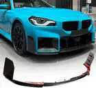 BMW 2 Serie G42 2021– Frontbumper lip Lip V1 (voor G87, carbon) foto 1