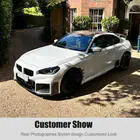 BMW 2 Serie G42 2021– Frontbumper lip Lip V1 (voor G87, carbon) foto 5