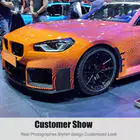 BMW 2 Serie G42 2021– Frontbumper lip Lip V1 (voor G87, carbon) foto 10