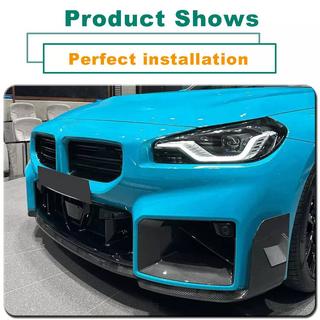 Frontbumper lip Lip V1 (voor G87, carbon) BMW 2 Serie G42 2021– foto 2
