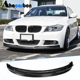 Front bumper lip (voor E90 M-Sport 2008-2011, carbon) foto 1