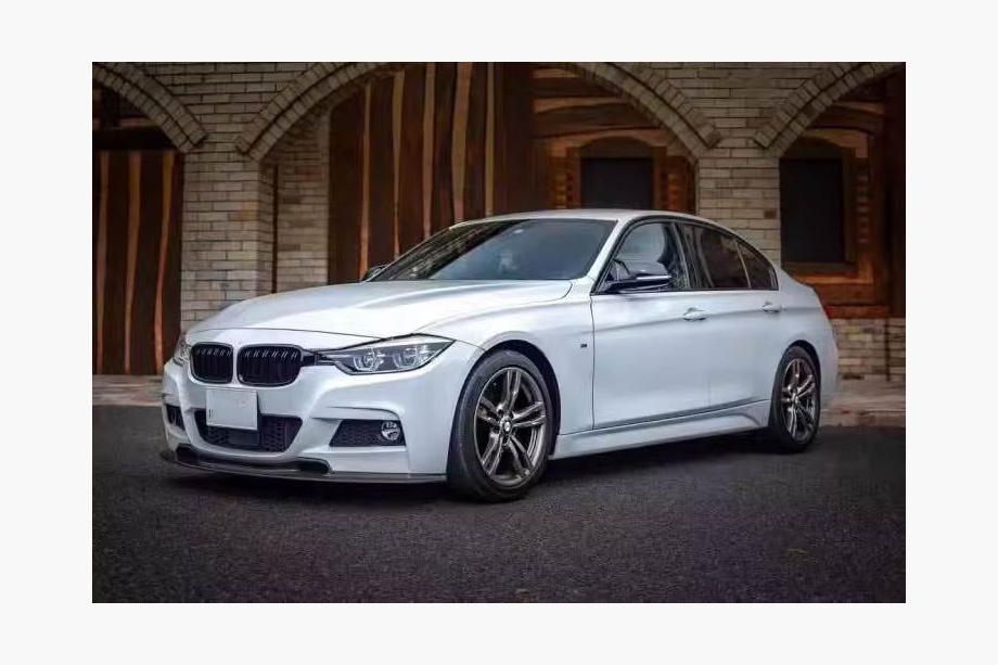 BMW 3 Serie F30/F31 2012–2019 Voorbumper lip Lip V-Style (voor F30 M-Sport, carbon) Foto 6