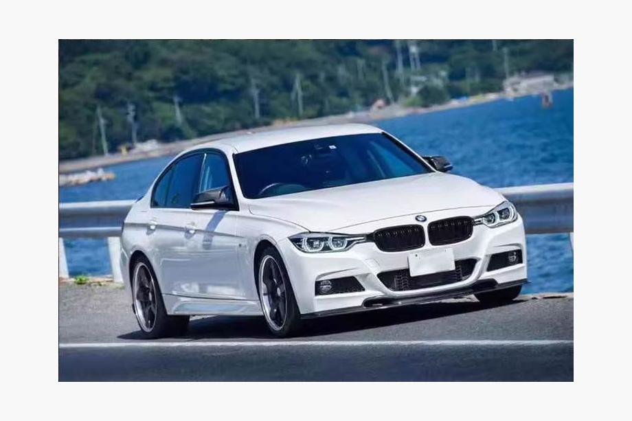BMW 3 Serie F30/F31 2012–2019 Voorbumper lip Lip V-Style (voor F30 M-Sport, carbon) Foto 7