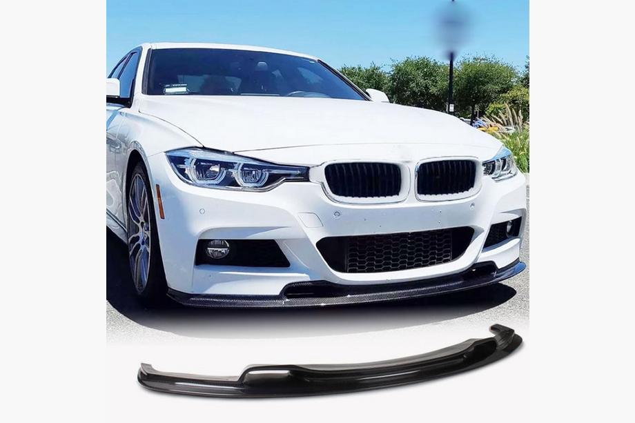 BMW 3 Serie F30/F31 2012–2019 Front bumper lip FRP V3 (M-Performance) Image