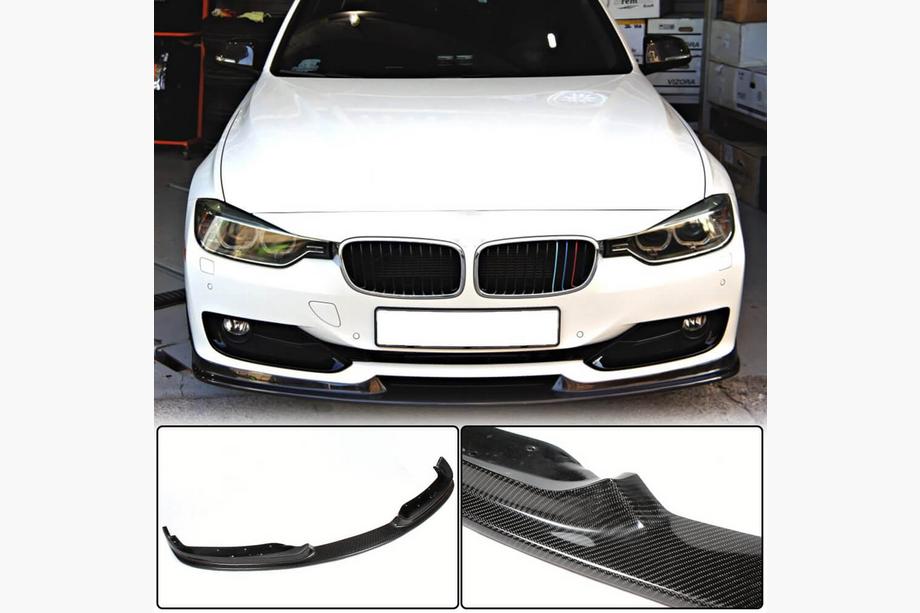 BMW 3 Serie F30/F31 2012–2019 Voorbumper lipspoiler Lip (voor F30 Base 2012-2015, carbon) Image