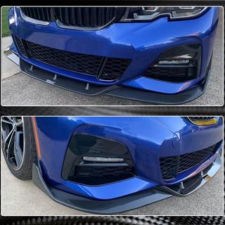 Voorbumper lip Lip PD-Style (voor M-Sport 2018-2022, carbon) BMW 3 Serie G20/G21 2018– foto 3