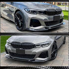 BMW 3 Serie G20/G21 2018– Voorbumper lip Lip V7 (voor M-Sport 2018-2022, carbon) foto 4